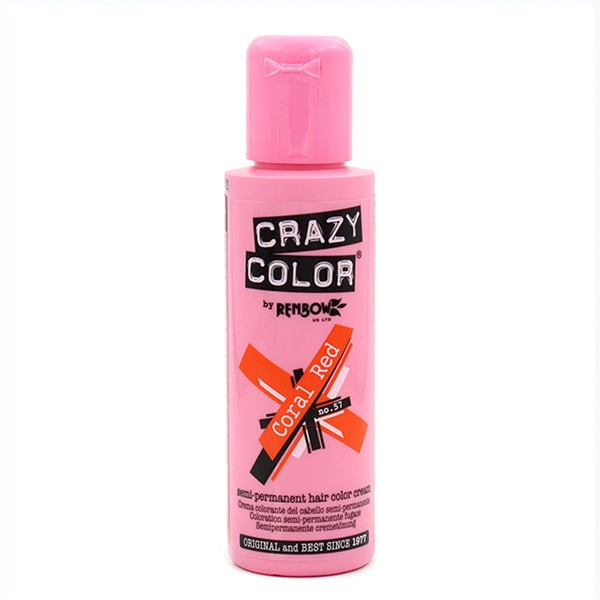 Colorante semipermanente senza ammoniaca 100ml - Crazy Color : 57 -  Coral Red - 1