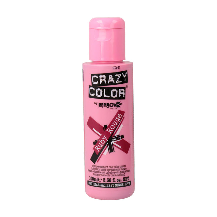 Colorante semipermanente senza ammoniaca 100ml - Crazy Color : 66 -  Ruby Rouge - 1