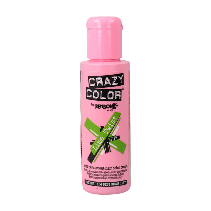 Colorante semipermanente senza ammoniaca 100ml - Crazy Color : 68 -  Lime Twist - 1