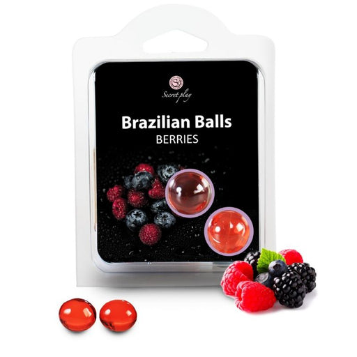 Set 2 Palline Lubrificanti Palline Brasiliane Frutti di Bosco - Secretplay Cosmetic - Secret Play - 1