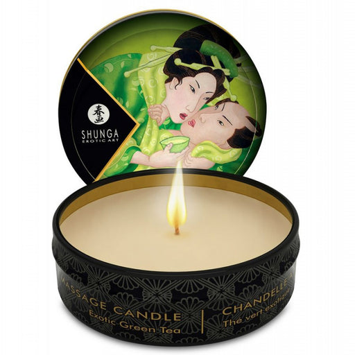 Mini Carezza di Candelight Vela Masaje Té Verde 30ml - Candele - Shunga - 1