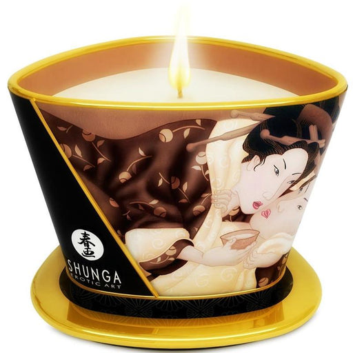 Mini Carezza di Candelight Vela Masaje Cioccolato 170ml - Candele - Shunga - 1