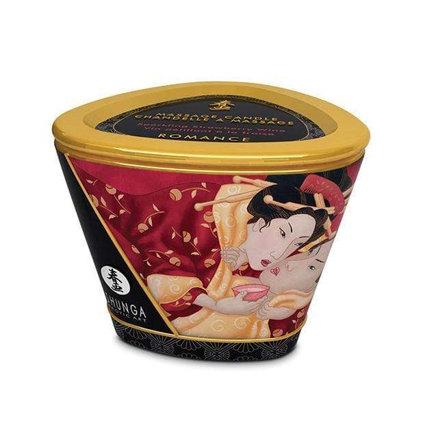 Mini Carezza di Candelight Candela da Massaggio Fragola e Vino 170ml - Candele - Shunga - 1