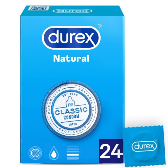 Preservativi Natural Plus 24 unità - Durex - 1