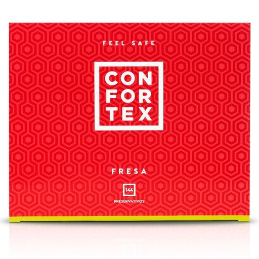 Scatola di preservativi alla fragola 144 unità - Confortex - 2