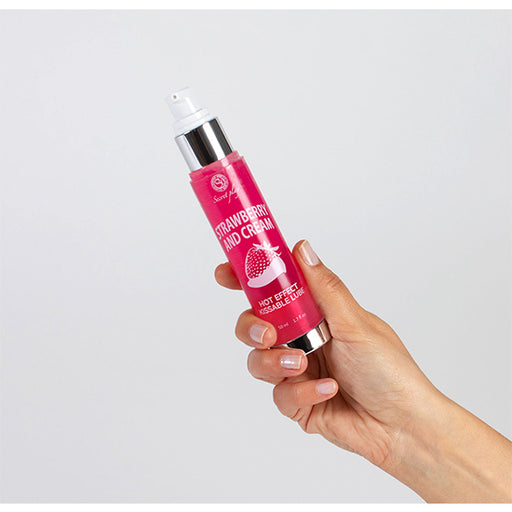 Secretplay Lubrificante 2-1 Effetto Caldo Fragola e Panna 50ml - Secret Play - 2