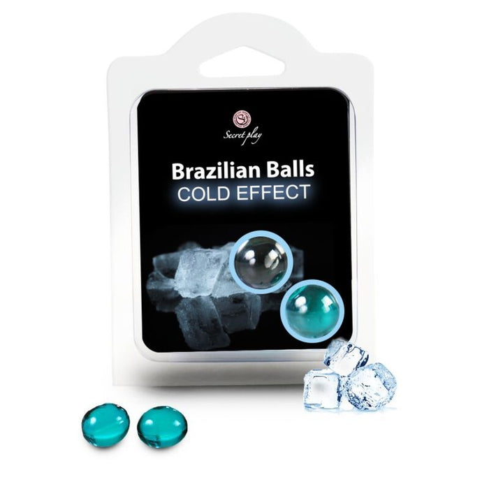 Set 2 Palline Lubrificanti Palline Brasiliane Effetto Freddo - Secretplay Cosmetic - Secret Play - 1