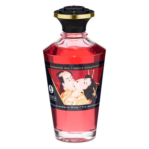 Olio da Massaggio Effetto Calore Gusto Intenso di Ciliegia 100 ml - Oli - Shunga - 1