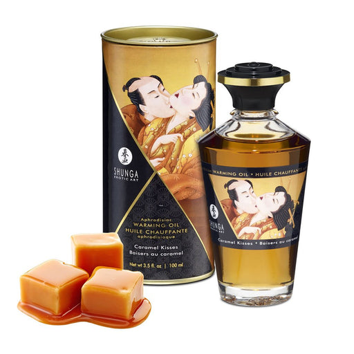 Olio da Massaggio Effetto Calore Gusto Caramello 100 ml - Oli - Shunga - 1