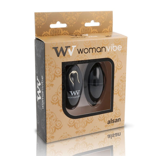 Uovo Controllo Remoto Alsan Nero in Silicone Nero - Womanvibe - 2