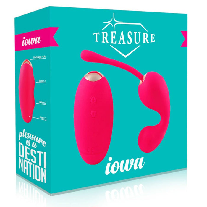 Stimolatore Iowa in silicone rosa - Treasure - 2