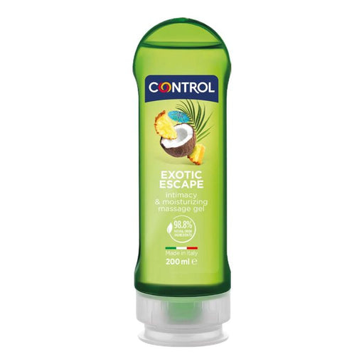 Gel 2 en 1 Massaggio e piacere - Fuga esotica - Control - 1