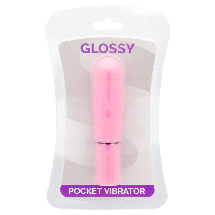 Vibratore tascabile rosa intenso - Glossy - 2