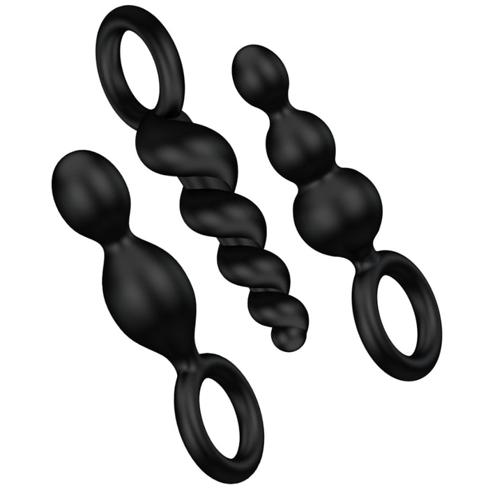 Plug anali Set 3 pezzi Nero - Satisfyer - 1