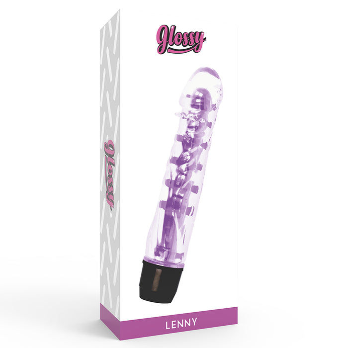 Vibratore Lenny Lilla - Glossy - 5