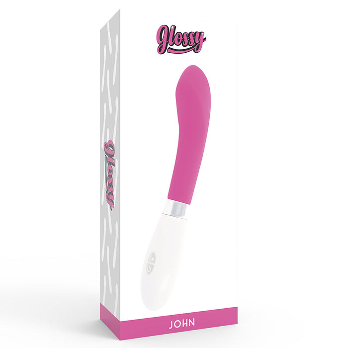 vibratore rosa john - Glossy - 6