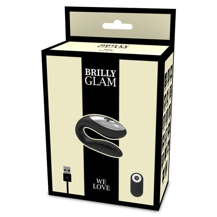 Vibratore per coppie che amiamo telecomando nero - Brilly Glam - 7