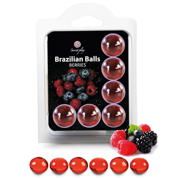 Set 6 Palline Lubrificanti Palline Brasiliane Frutti di Bosco - Secretplay Cosmetic - Secret Play - 1