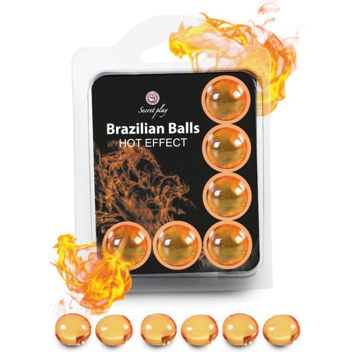 Set 6 Palline Lubrificanti Palline Brasiliane Effetto Calore - Secretplay Cosmetic - Secret Play - 1