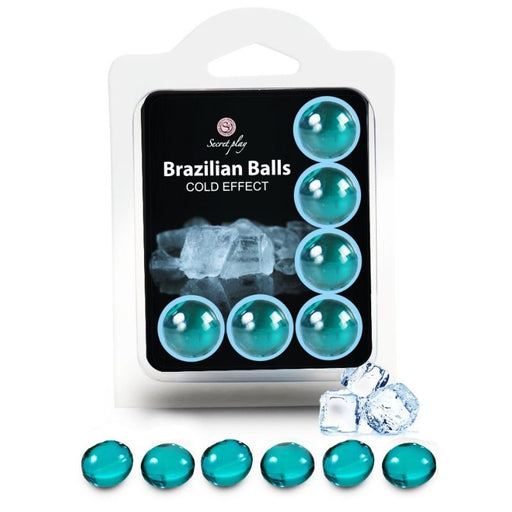 Set 6 Palline Lubrificanti Palline Brasiliane Effetto Freddo - Secretplay Cosmetic - Secret Play - 1