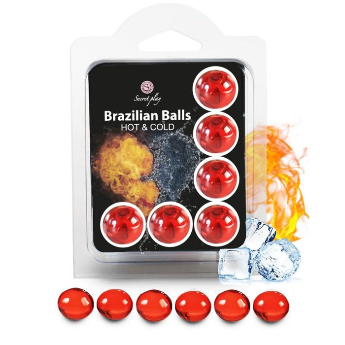 Set 6 Palline Lubrificanti Palline Brasiliane Caldo &amp; Freddo - Secretplay Cosmetic - Secret Play - 1