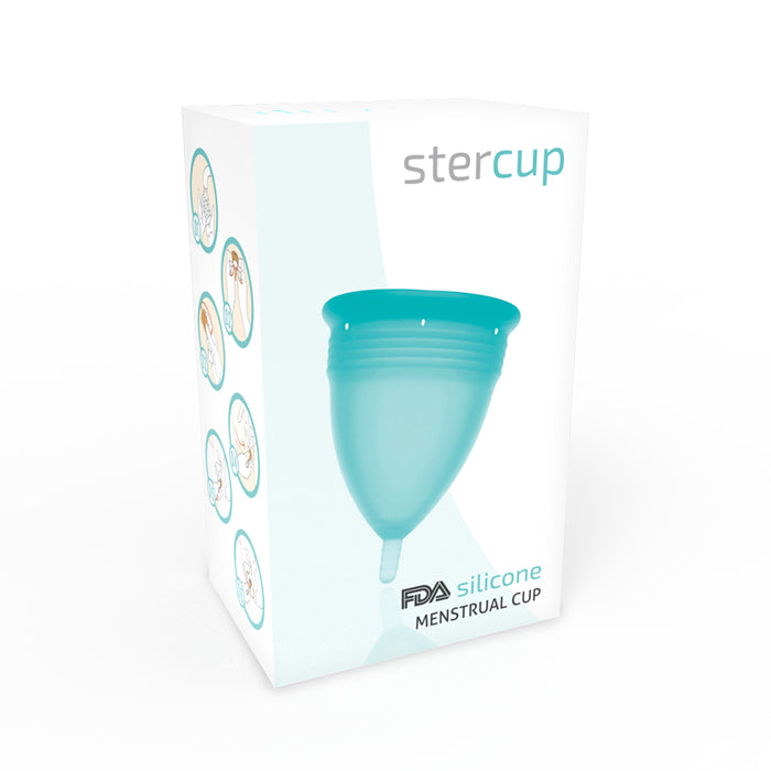 Coppetta mestruale in silicone taglia L Acquamarina - Stercup - 3