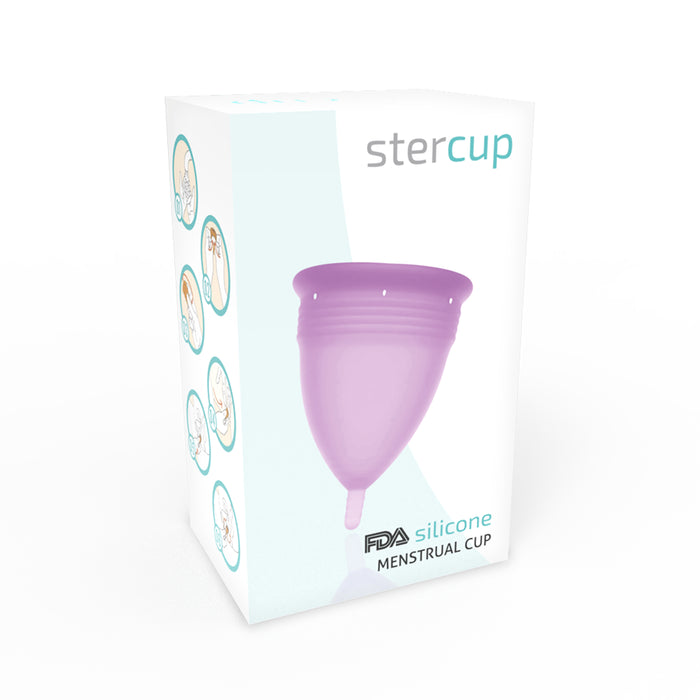 Coppetta mestruale in silicone taglia L Lilla - Stercup - 4