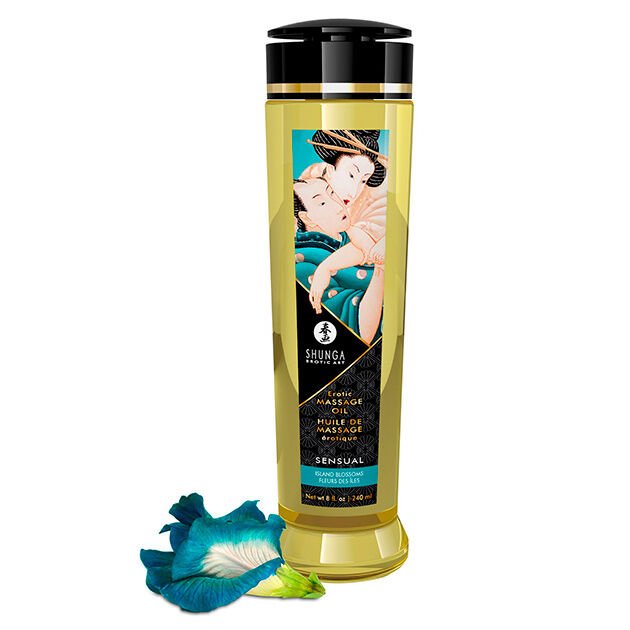 Olio da massaggio erotico sensuale Fiori dell&#39;isola - Oli - Shunga - 1