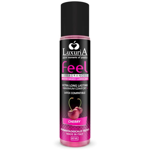 Lubrificante Feel Aqua a base d&#39;acqua - Cherry 60ml - Luxuria - 1