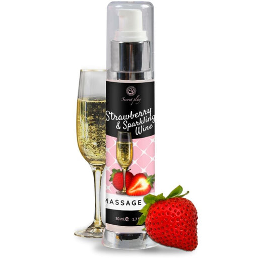 Olio da massaggio alla fragola e cava 50 ml - Secretplay Cosmetic - Secret Play - 1