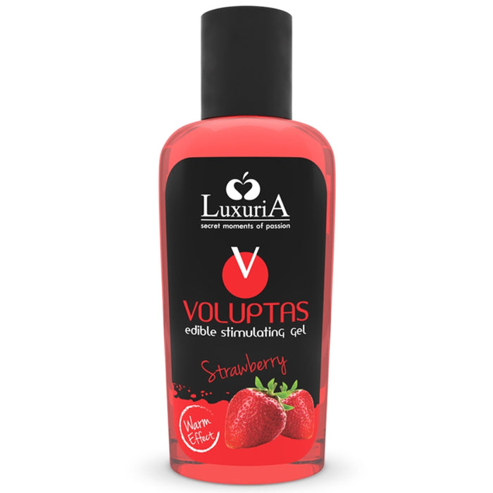 Luxuria Voluptas Gel Massaggio Commestibile Effetto Calore - Fragola 100 ml - Intimateline - 1