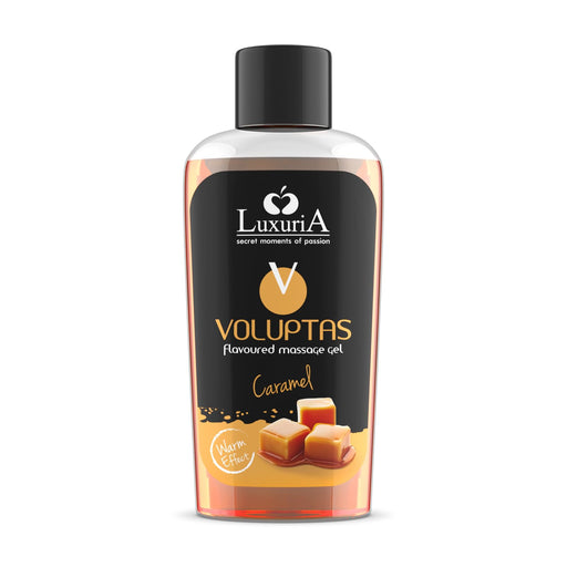 Luxuria Voluptas Gel Massaggio Commestibile Effetto Caldo - Caramello 100 ml - Intimateline - 1