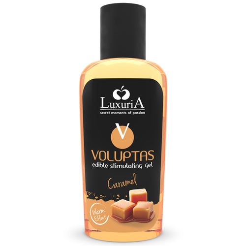 Luxuria Voluptas Gel Massaggio Commestibile Effetto Caldo - Caramello 100 ml - Intimateline - 1