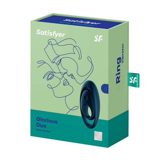 Duo Anello Vibrante Glorioso Blu - Satisfyer - 1