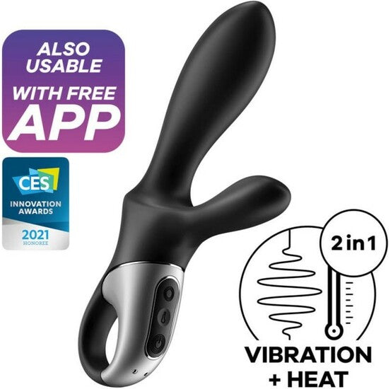 Calore Climax + Vibratore Anale App - Nero - Satisfyer - 1