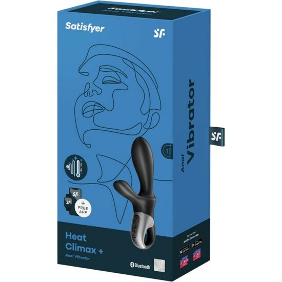 Calore Climax + Vibratore Anale App - Nero - Satisfyer - 2