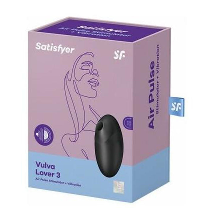 Vulva Lover 3 Stimolatore e Vibratore - Nero - Satisfyer - 1