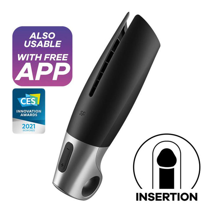 Masturbatore Power - Nero e Argento - Satisfyer - 2