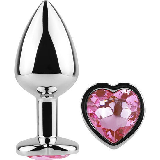 Secret Play - Metal Butt Plug Cuore Fucsia Taglia S 7 cm - Secret Play - 3