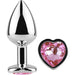Secret Play - Metal Butt Plug Cuore Fucsia Taglia S 7 cm - Secret Play - 3