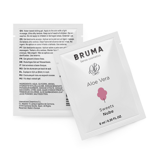 Gel Lubrificante con Aloe Vera Sapore di Nuvola 6 ml - Bruma - 1