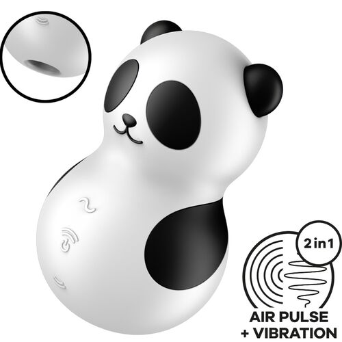 Stimolatore e Vibratore Pocket Panda - Bianco e Nero - Satisfyer - 4