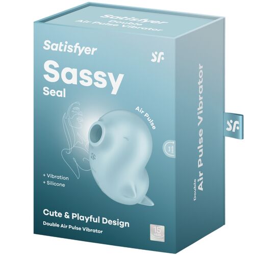 Sassy Seal Stimolatore e Vibratore Blu - Satisfyer - 1