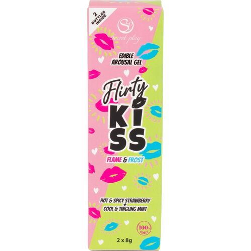 Gel Flirty Kiss con Effetti Sesso Orale Fragola & Menta 2x8 gr - Secret Play - 4