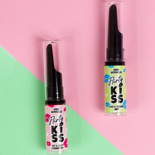 Gel Flirty Kiss con Effetti Sesso Orale Fragola & Menta 2x8 gr - Secret Play - 5