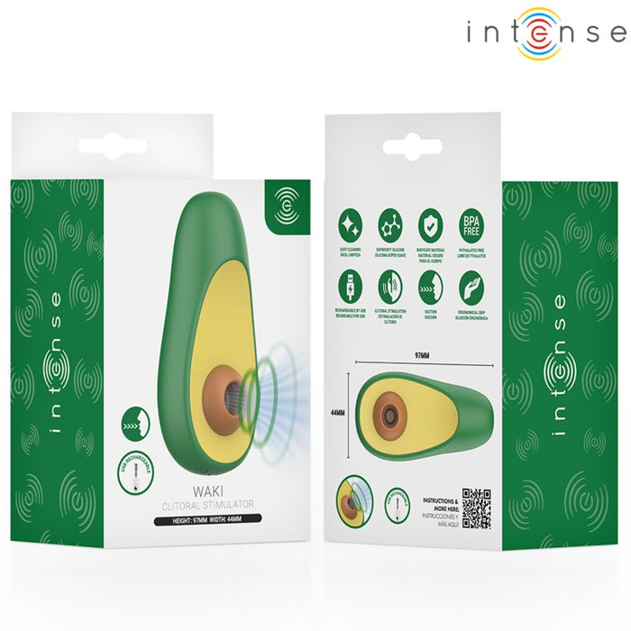 INTENSO - WAKI Stimolatore Succhia Clitoride Avocado - Intense - 9
