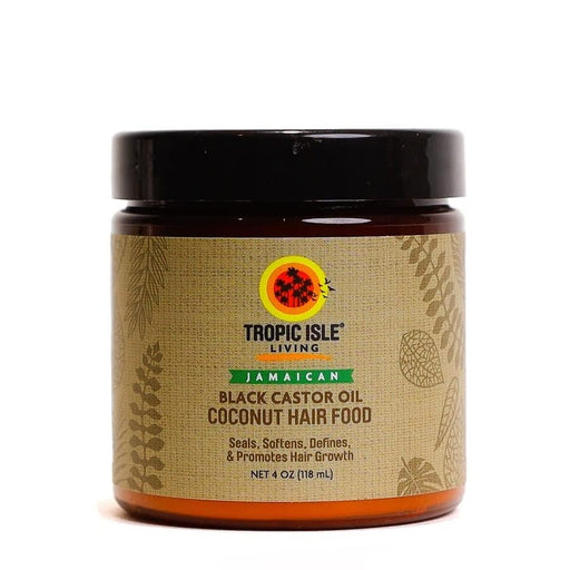 Cibo per capelli all'olio di cocco giamaicano e ricino nero 118ml - Tropic Isle Living - 1