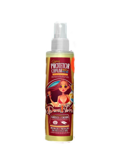 Spray Protettivo per Capelli per Spiaggia e Piscina 200ml - Dona Flora - 1