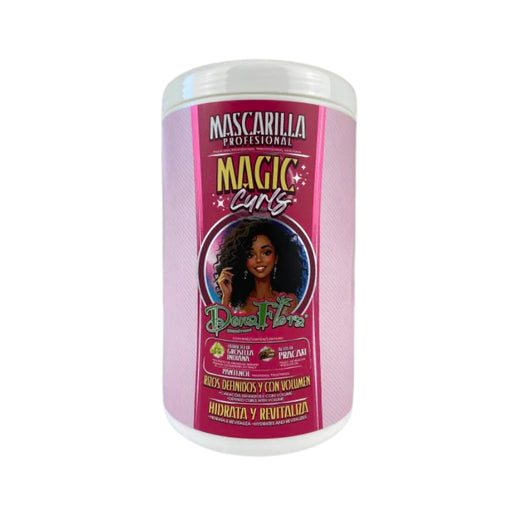 Maschera Idratante Rivitalizzante Magic Curls - Ricci Definiti con Volume 1000ml - Dona Flora - 1