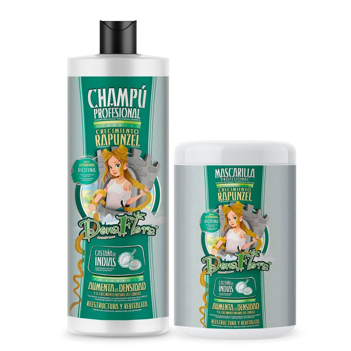 Pacchetto Crescita Capelli Rapunzel - Shampoo e Maschera